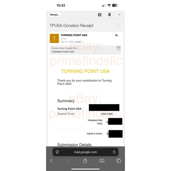 🇺🇸OFFICIAL Turning Point USA Charlie Kirk 47 White Gold Hat - Picture 14 of 14